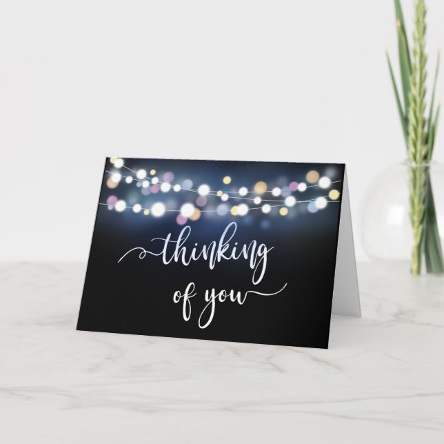 Cartão pensando em você condolências enlutadas amadas pel (Frente)