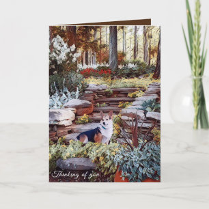 Cartão Pensando em você, Corgi