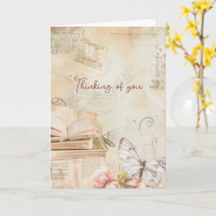 Cartão Pensando em você, Dreamy Vintage