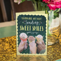 Pensando em Você enviando Sorrisos Doces