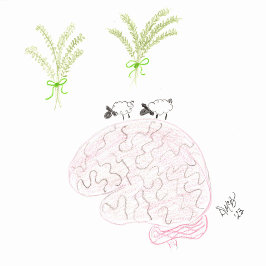 Cartão Pensando em você... Estamos na minha mente