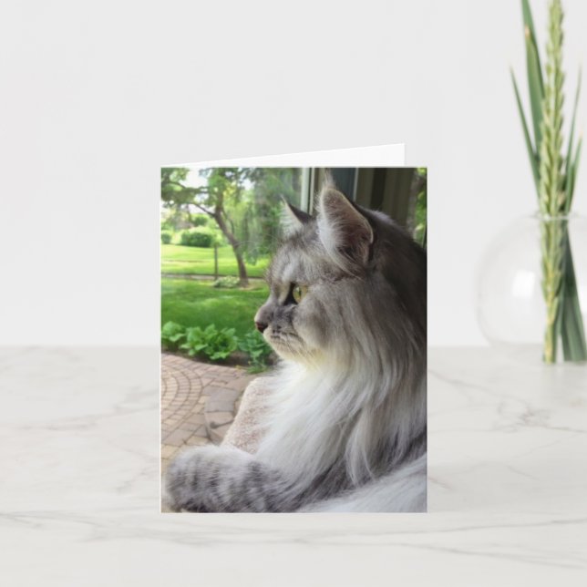 Cartão Pensando em você (Estilo Siberiano) (Frente)