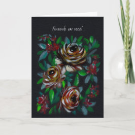 Cartão Pensando em Você Floral Sympathy Portuguese