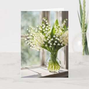 Cartão Pensando em você Lily do Vale