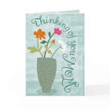 Pensando em Você Mamãe – Abstrato Floral Brilhante