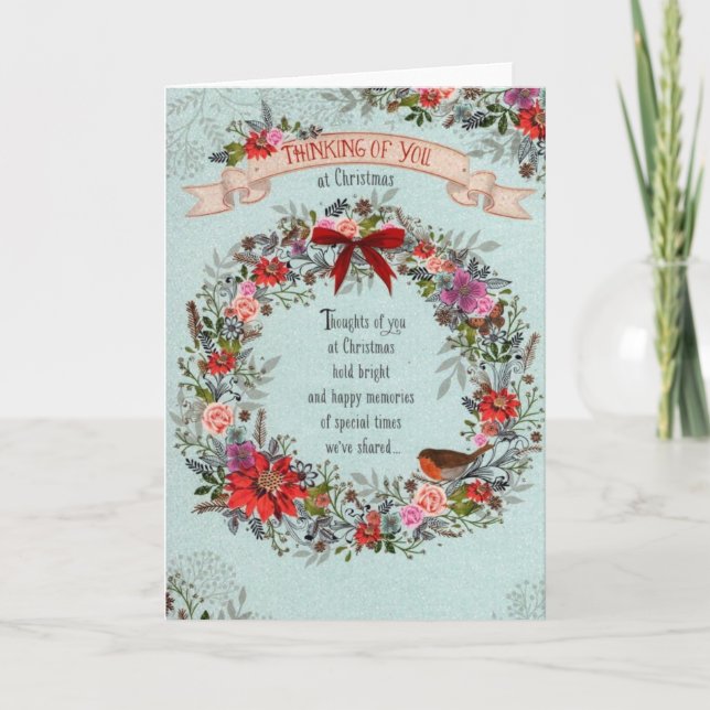 Cartão pensando em você no natal (Frente)