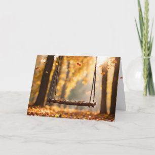 Cartão Pensando Em Você No Outono