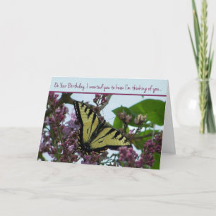 Cartão Pensando em você no seu aniversário
