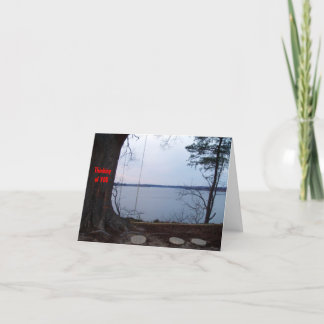 Cartão Pensando em você para a família - personalizável