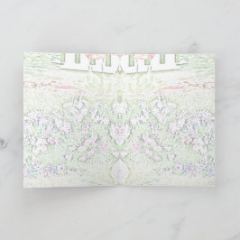 Cartão Pensando em você Pastel do Jardim Chartreux