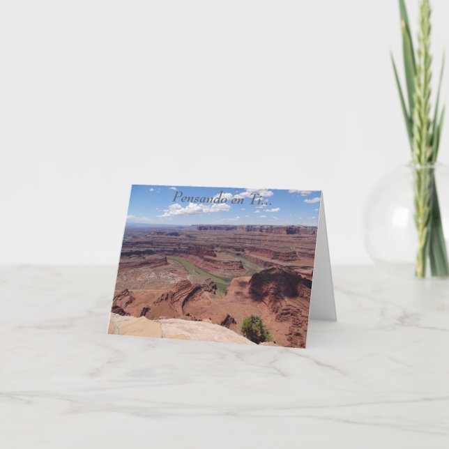Cartão Pensando em você / Pensando no dentro do vazio (Frente)