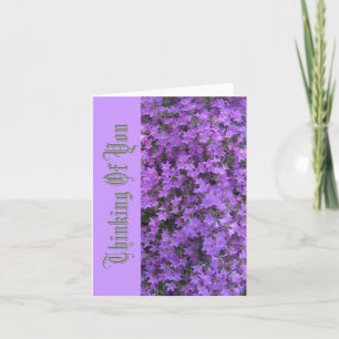 CARTÃO "PENSANDO EM VOCÊ/ PURPLE AZALEAS"