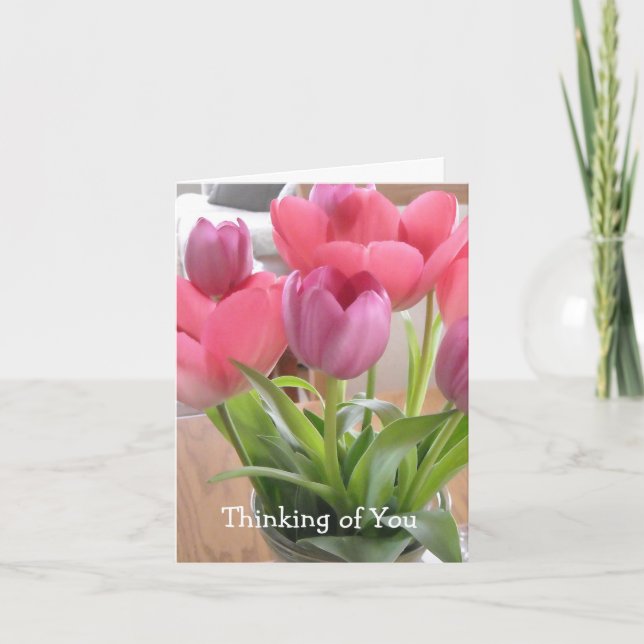 Cartão Pensando em você - simpatia (Frente)