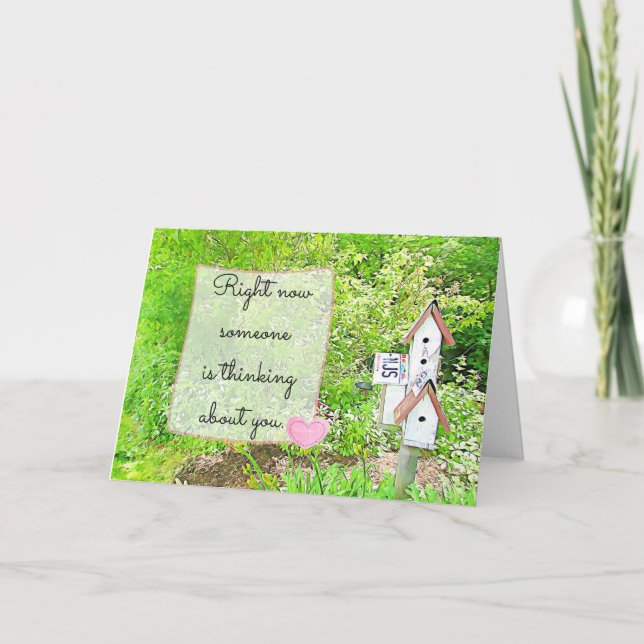 Cartão Pensando em você, Srta. (Frente)