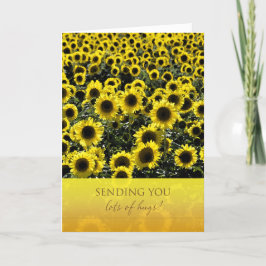 Cartão Pensando em você, Sunflower Card