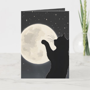 Cartão Pensando em você Tocando a Lua