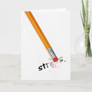 Cartão Pensando no seu apagador de stress