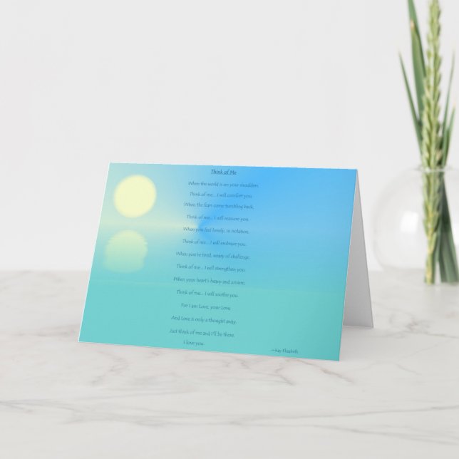 Cartão Pense em mim (Frente)