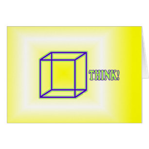 Cartão Pense fora da caixa!