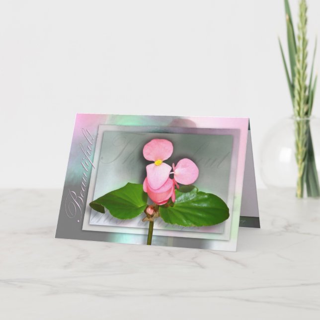 Cartão Pense nessas coisas (Frente)