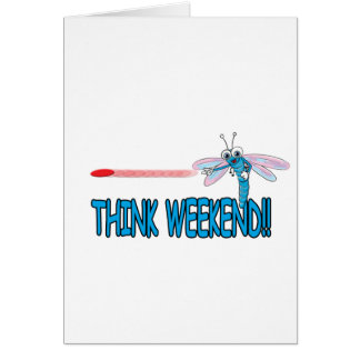 Cartão Pense o fim de semana
