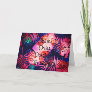 Cartão Pense somente pensamentos positivos