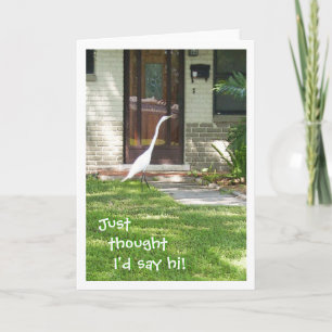 Cartão Pensei em dizer oi!