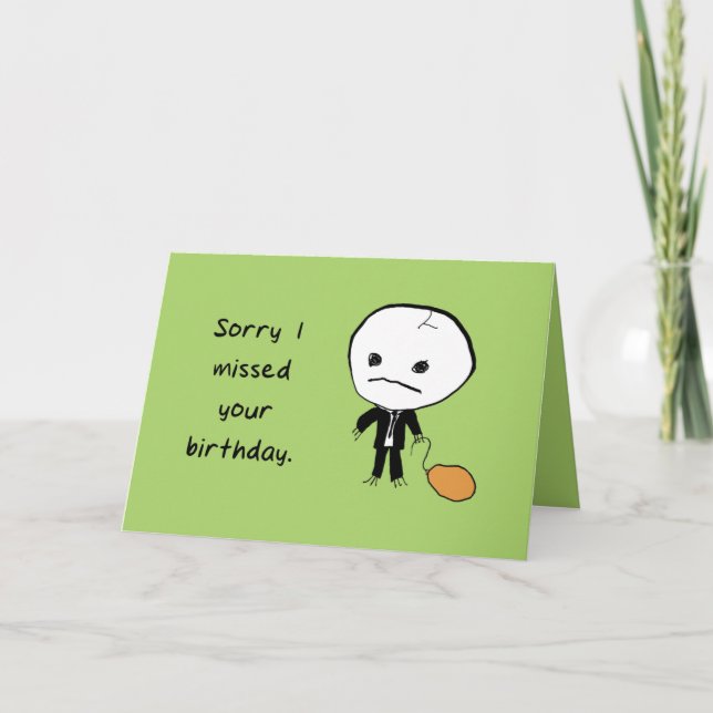 Cartão Pensei Que Você Morresse (Frente)