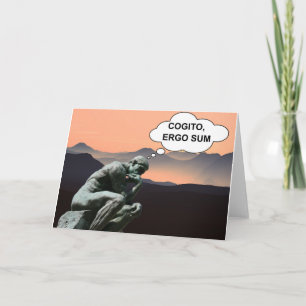Cartão Penso, logo existo