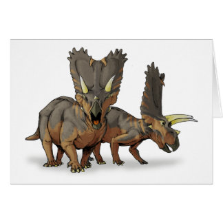 Cartão Pentaceratops - dinossauro cretáceo atrasado