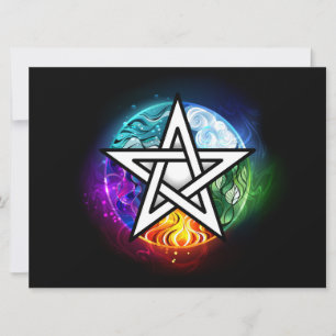 Cartão Pentagrama do Wiccan