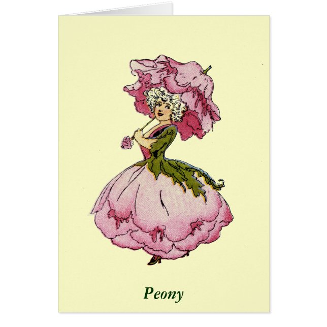 Cartão Peony (Frente)