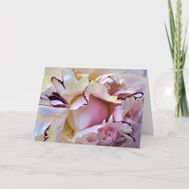 Cartão Peony, carta (Frente)