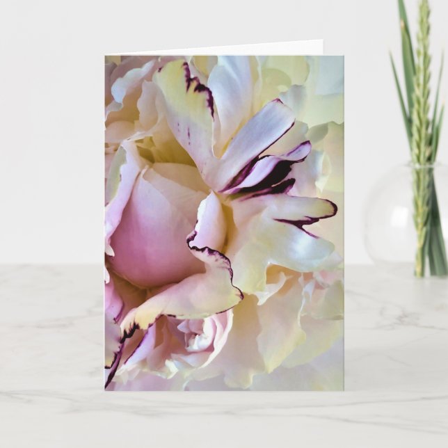 Cartão Peony, carta (Frente)