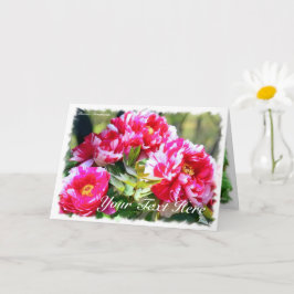 Cartão Peony [Cartão de Saudação] カ ド