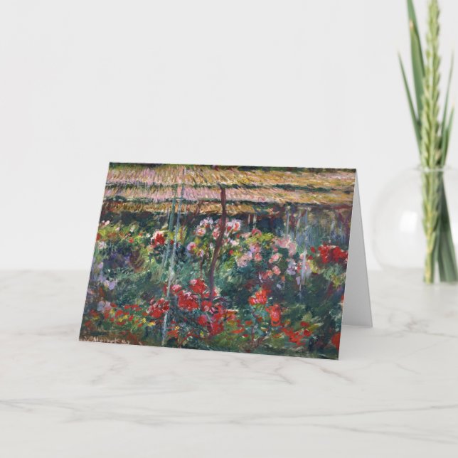 Cartão Peony Garden | Claude Monet (Frente)