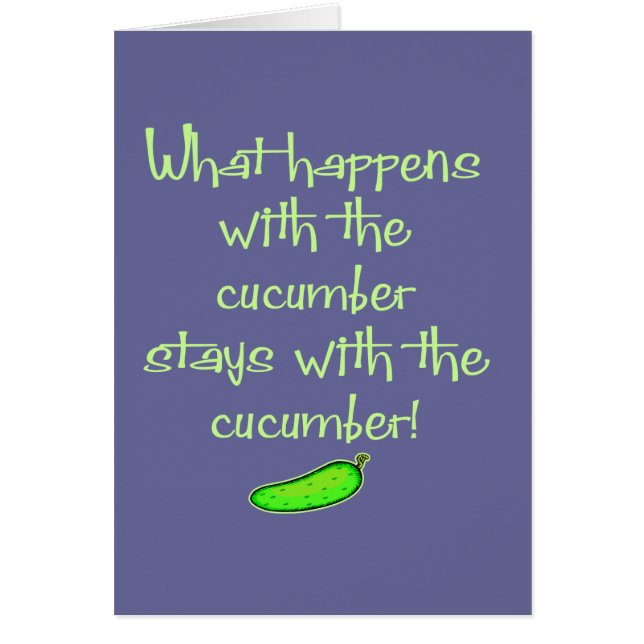 Cartão Pepino (Frente)