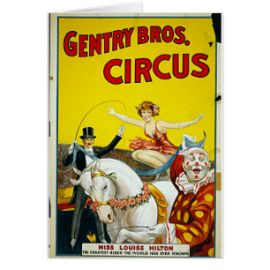 Cartão Pequena aristocracia Bros. Circo