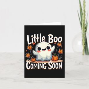 Cartão Pequena Boo Engraçada E Bonita Gravidez De Hallowe