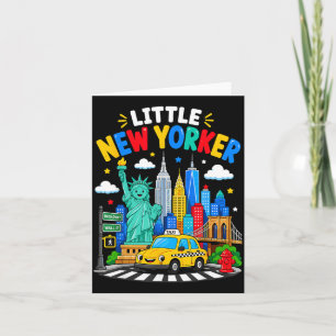 Cartão Pequena Cidade de Nova York Táxi Horizonte