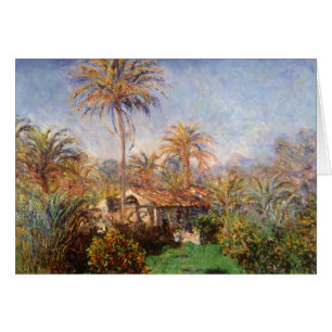 Cartão Pequena Fazenda em Bordighera por Claude Monet