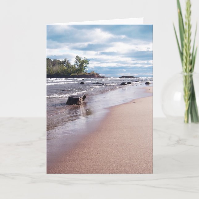 Cartão Pequena ilha Presa (Frente)