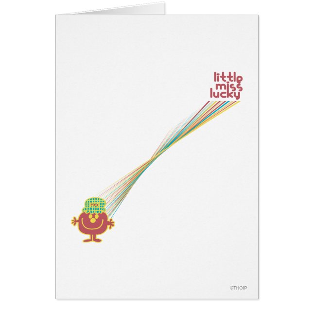 Cartão Pequena Miss Lucky | Raios De Sorte (Frente)