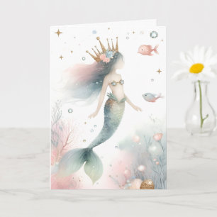 Cartão Pequena Placa Princesa Sereia