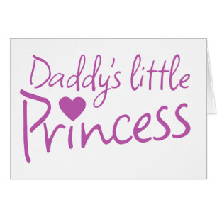 Cartão Pequena princesa de Daddys
