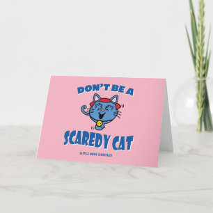 Cartão Pequena Senhorita Gargalhadas Gato Medroso Hallowe