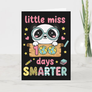 Cartão Pequena Senhorita Panda Kawaii Pastel 100 Dias Mai