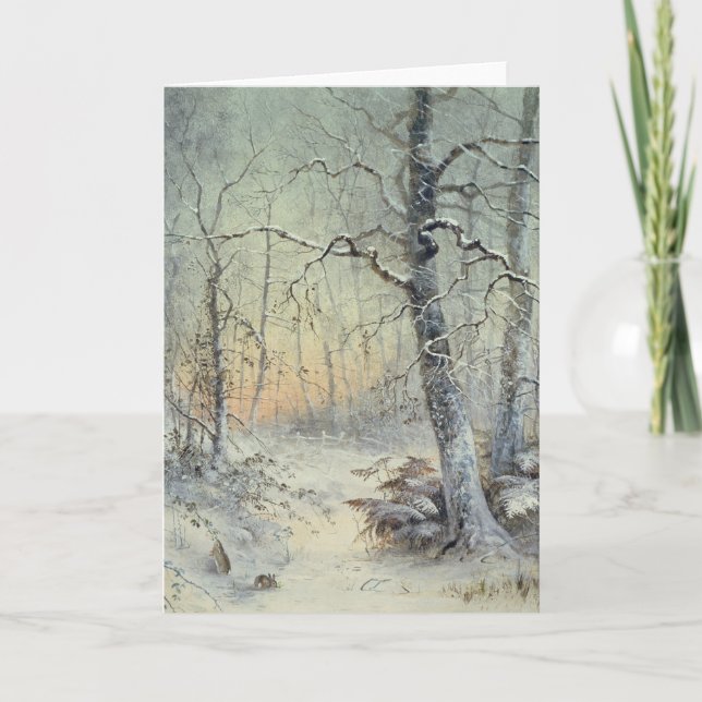 Cartão Pequeno almoço do inverno (Frente)