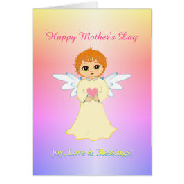 Cartão Pequeno Anjo do Dia das Mães