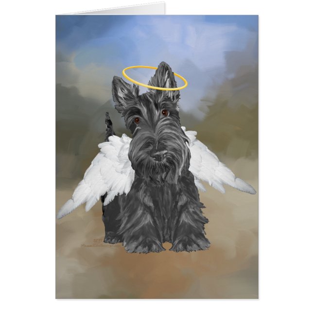 Cartão Pequeno Anjo Scottie (Frente)